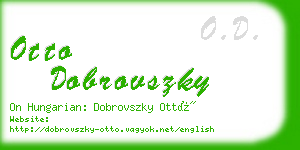 otto dobrovszky business card